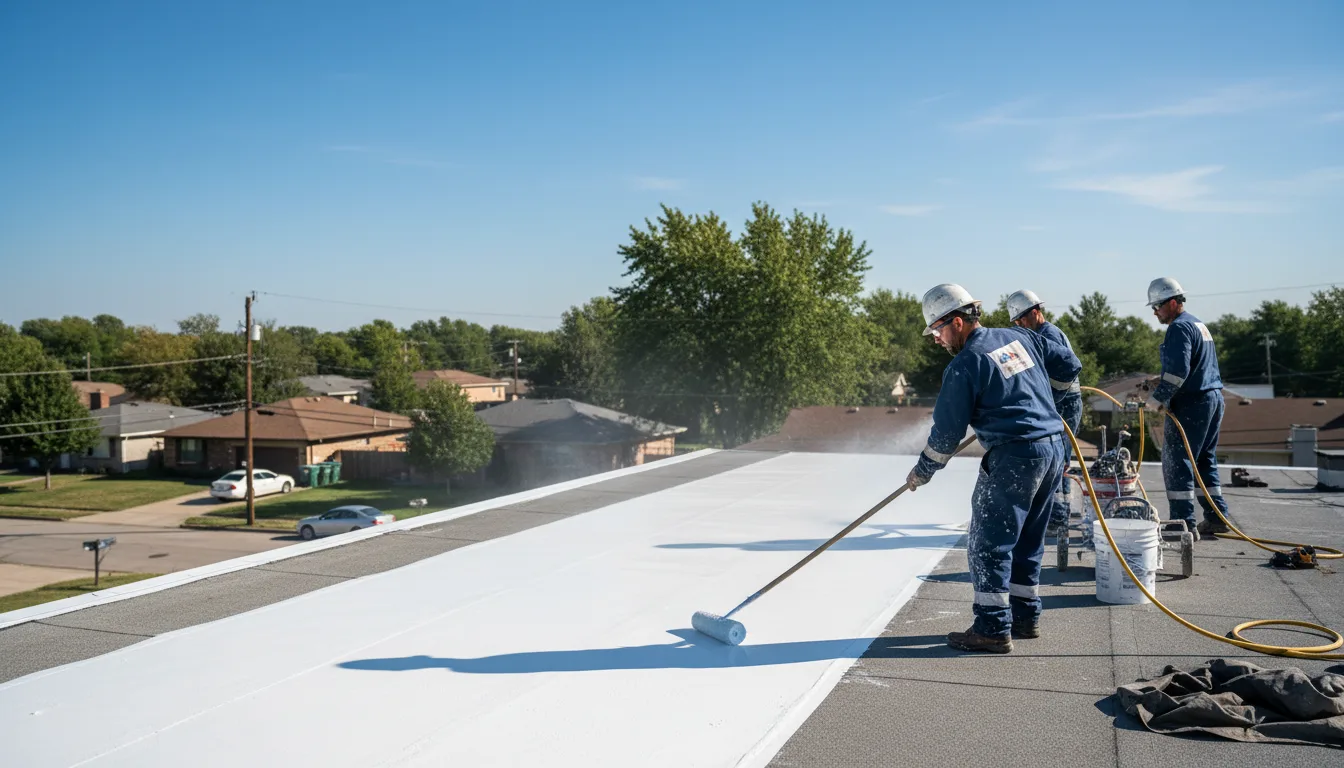Commercial roof coating in Crestline, OH near me